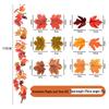 Autumn Festival Maple Leaf Vine Display: Fake Leaves for Halloween & Decorative Scenery