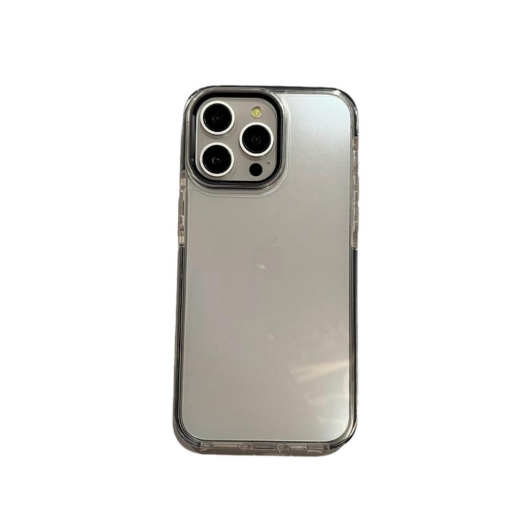 Suitable for IPhone15, High-transparency, Non-yellowing Phone Case, 14 Airbags, Anti-drop Edge Wrapping, 13Promax Metal Lens Ring