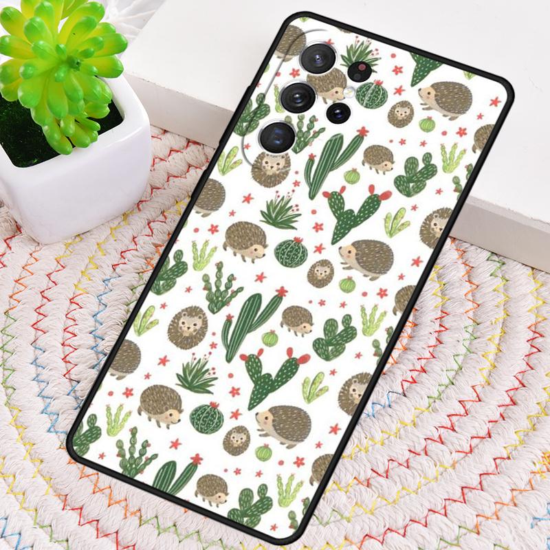 Hedgehog Cute Silicone Phone Case For Samsung Galaxy Note 10 Pro S26 S25 S24 S23 S22 S21 Plus S25Ultra Capa Cover