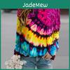 Herbst O Damen Mode Hals Langarm T-Shirt Lockere Kleidung Farbe Batik Print T-Shirt