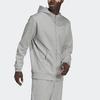 Adidas Casual Sports Breathable Hoodie Jacket Men Outerwear Grey HE2224