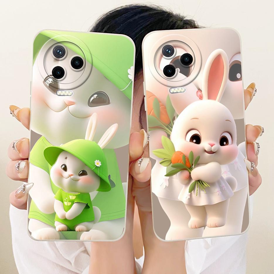 For Infinix Note 12 Pro 4G Case X676B Cute Rabbit Cartoon Cover Soft TPU Phone Case For Infinix Note 12 2023 Note12 VIP 4G Shell