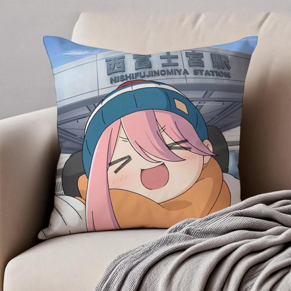 Funny Japanese Anime AAzumanga Daioh Cushion Cover Pillowcase Antidustmite Invisible Zipper Short Plush Sofa Cushion