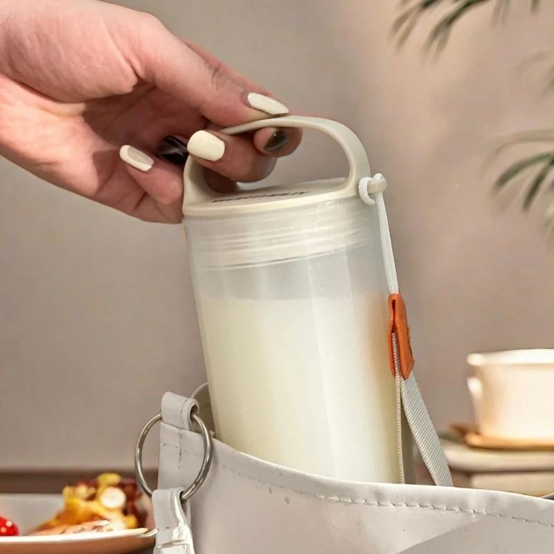 1Pcs Portable Plastic Water Bottle with Handle Leak Proof Heat Resistant Tumbler Travel Sport Drinking Cup for Kids Students