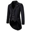 Mens Vintage Tuxedo Tailcoat Halloween Cosplay Stage Performance Suit for Adults