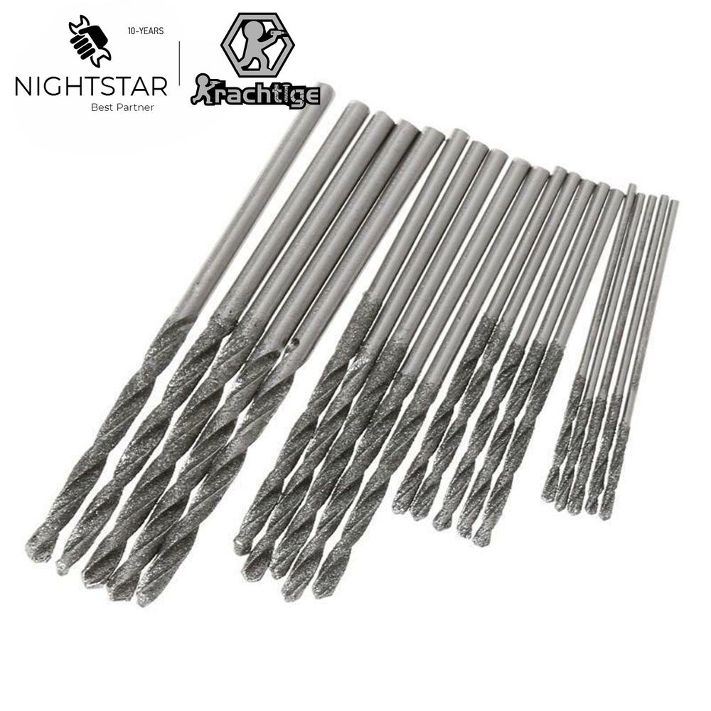 

10Pcs Diamond Coated HSS Tipped Solid Bits Drill Twist Drills Bit Hole Saw / 0.8mm 1mm 1.2mm 1.5mm 1.8mm 2mm 2.5mm 3mm 3.5mm 4mm 10pcs 0.8mm