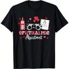 Ophthalmic Assistant Eye Test Valentine Hearts Graphic T-Shirt Breathable Cotton Casual Daily Tee