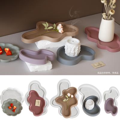 DIY Resin Mold, Cement Gypsum Mold, Irregular, Tray Mold, Storage Plate and Dish, Jewelry Table, Silicone Mold