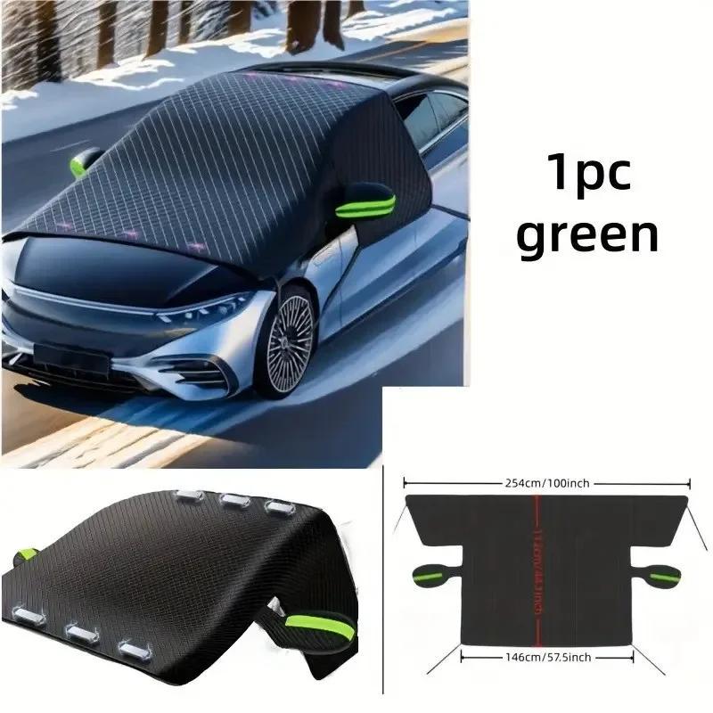 

Universal Magnetic Car Window Snow Cover With Reflective Strips Waterproof Thicken Anti Freeze Four Seasons Windshield Cover