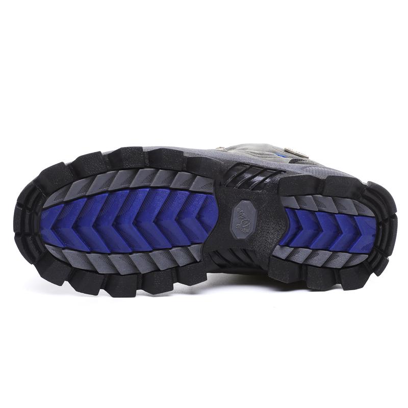 Зимние походные ботинки мужские ботинки сохраняют тепло для снега женские треккинговые — фото 7