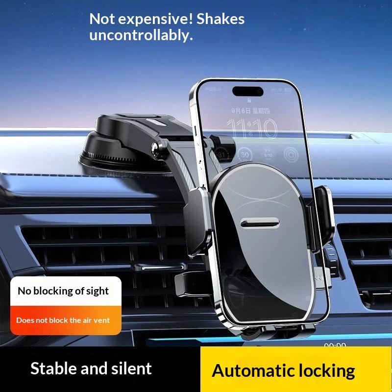 1 stk Bil Telefonholder Til Instrumentbræt Auto Mobilholder Universel Bord Forrude Hængende Telefonholder 360 Graders Rotation