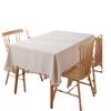 Pvc Tablecloth Waterproof, Oil-Proof And Anti-Scalding Leave-In Dining Table Cloth Household Rectangular Macaron Solid Color Fringed Coffee Table Mat