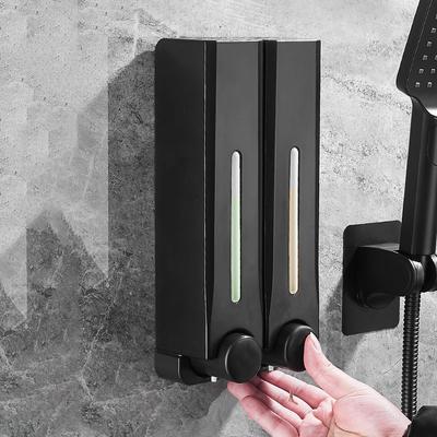 1/2/3pcs Pressed Soap Dispenser Staple Free Large Capacity 500ml Lotion Shower Gel Pump Dispenser Magnetic Liquid Container