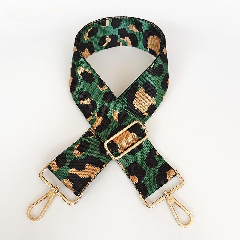 Bag Accessories Women's Bag Wide Shoulder Strap Nylon Leopard Print Single Shoulder Oblique Span Burden Reduction Backpack Strap
