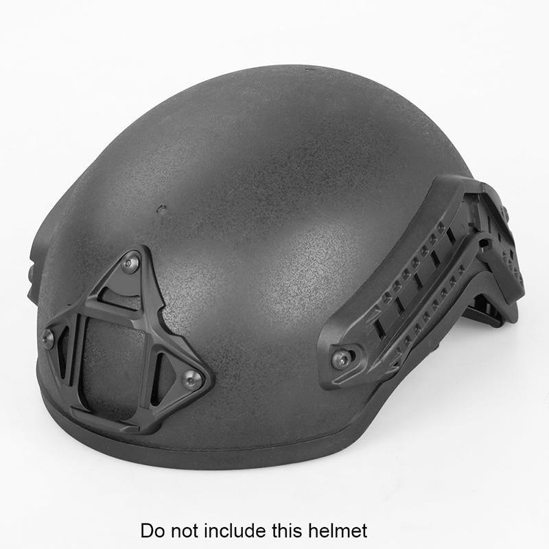 Tactical Helmet Frame Mount NVG Shroud Adapter 3 Hole Skeleton ARC Rail Lightweight Aluminum for FAST MICH Helmet