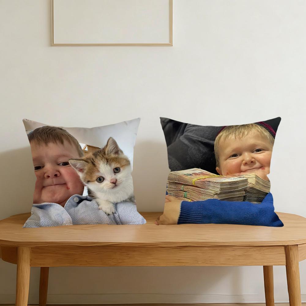 Funny H-Hasbullas Boy Cushion Cover For Pillow Printing Sofa Decoration Home Car Room Coffee Shop Office Nordic Simplicity