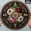 Metal Round Rose Wall Poster, Retro Vintage Living Room Decor