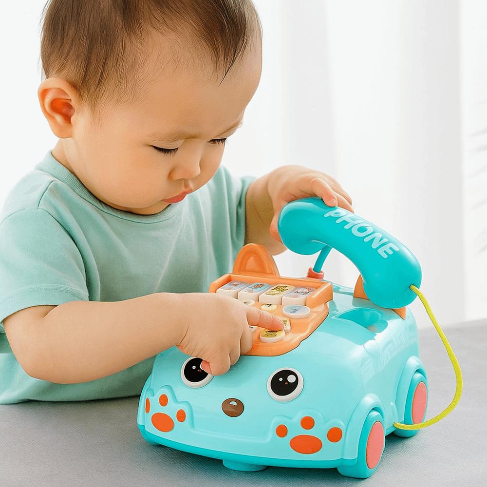 Abs Baby Phone Simulation Puzzle Baby Piano Music Light Music Voice Multifunctional Electronic Learning Machine Birthday Gifts