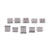 100 Stück/Box 10 Modelle Typ-C USB Ladedock-Anschlüsse Mix 6-Pin und 16-Pin Verwendung für Telefon- und Digitalprodukt-Reparaturset