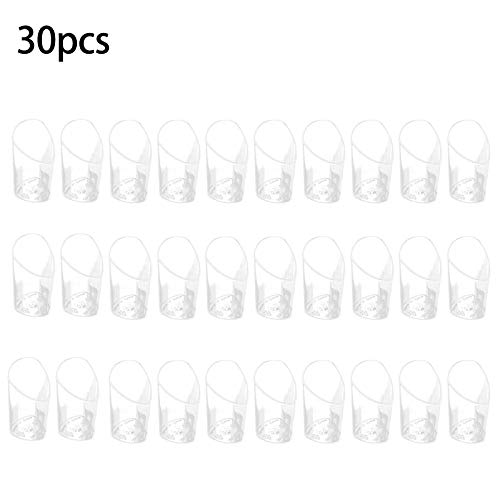Roisin 30pcs 80ml Mini Disposable Beveled Cake Cups, Pudding Jelly Mousse Cups, Appetizer Bowls for Home Dessert Shop Food Containers
