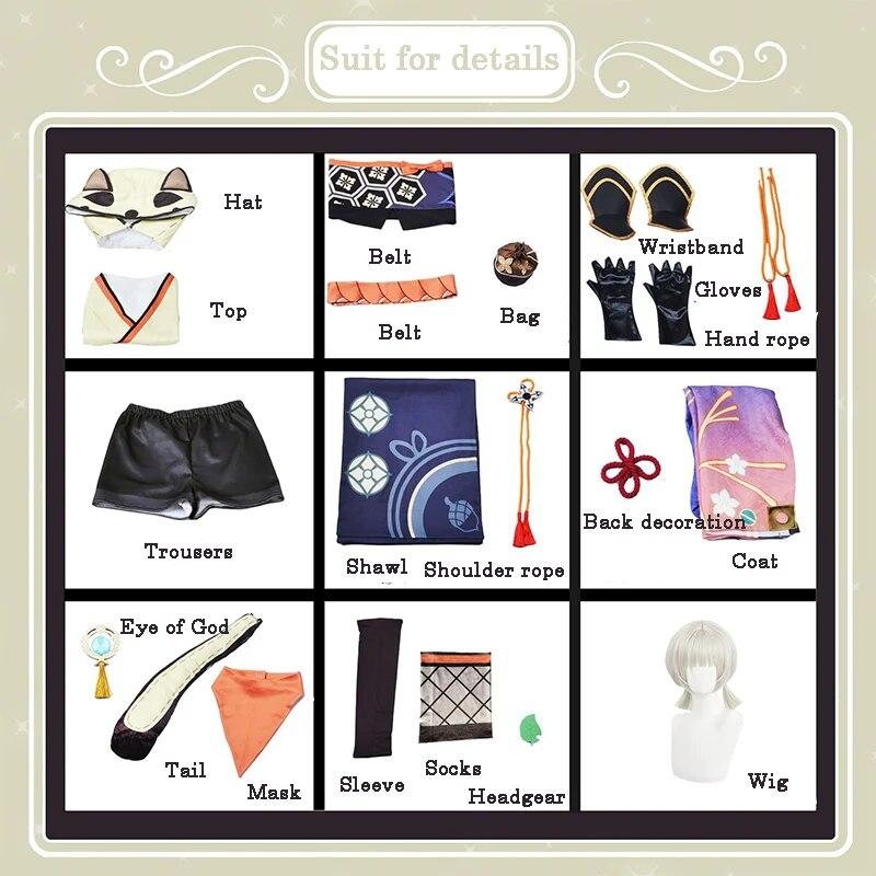 

Игра Genshin Impact Sayu Косплей Костюм Для Взрослых Карнавальная Униформа Парик Аниме Хэллоуин Вечерние Костюмы Маскарад Женское Сексуальное Платье XL