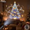 Usb Christmas Projector Light 12 Patterns Xmas Projection Lamp Flexible Gooseneck For Home Party Bedroom Decor Ambience Lighting