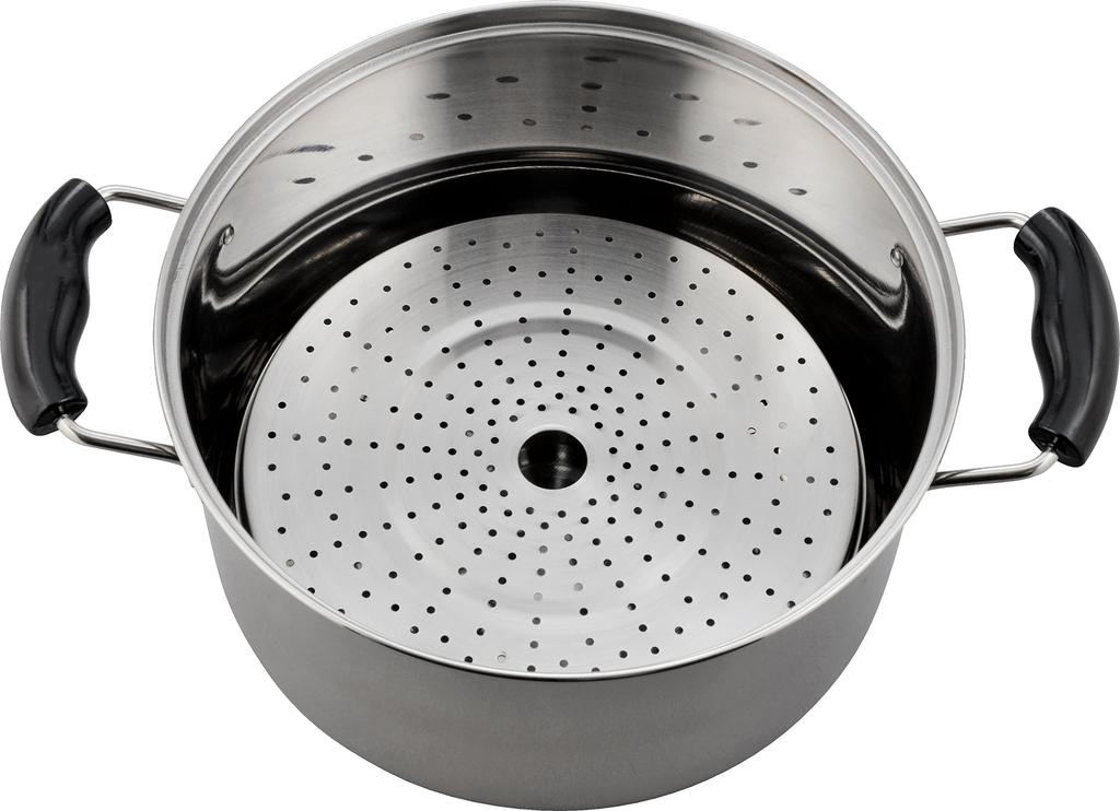 Wahei Freiz NR-7735 Stainless Steel Double-Handled Pot with Strainer, IH Compatible, 26cm, by Nabeya Daisaku