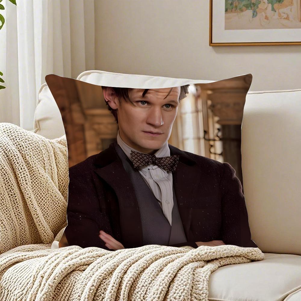 M-Matt Smith Cushion Cover Pillowcase Anti-Dustmite Living Room Sofa Decor Cushion Room