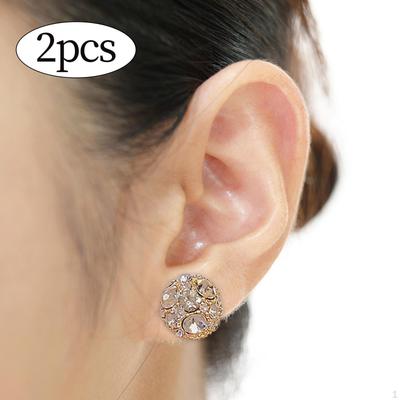 2 Piezas Pendientes de Clip para Orejas No Perforadas Joyería Regalo para Cumpleaños Orejas Hombres