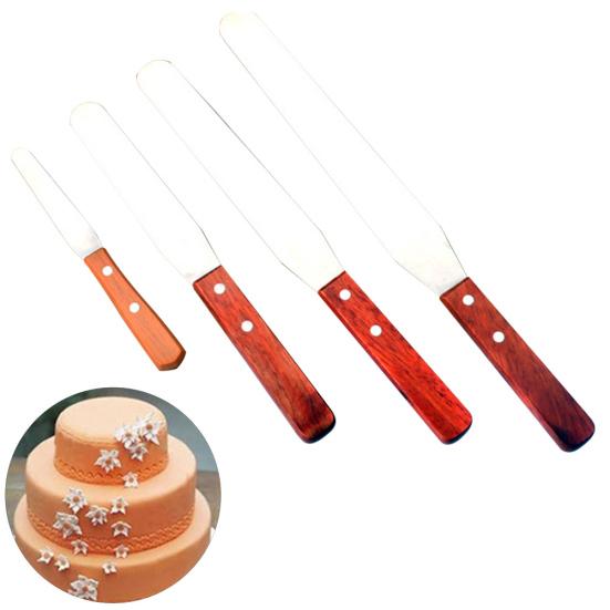 Icing Cream Spreader Scraper Cake Fondant Smoother Spatulas DIY Decorating Tool