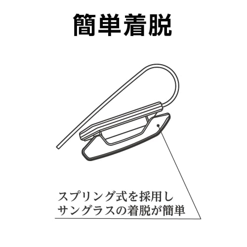 Seiko Sangyo (EXEA) Car Interior Items (EXEA) Sunglasses Holder Leather Style EC-239