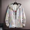 Men's Colorful Reflective Gradient Summer Jacket - Ice Silk Ultra-Thin Sun Protection