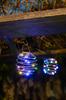 Lot de 2 suspensions spirale solaire - GALIX - G2619 - Hauteur 18,2 cm - Diametre 12 cm - 16 Micro LED - Multicolore - 3 Lumens