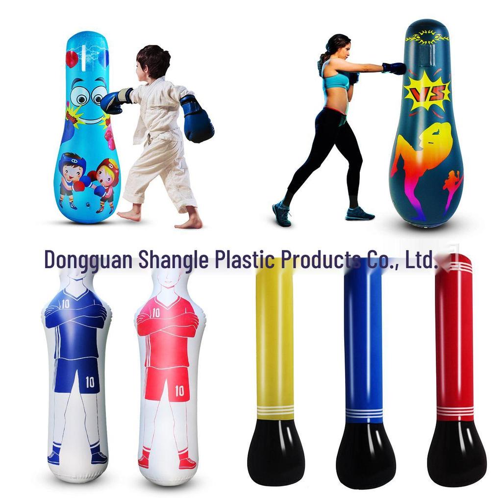 PVC Inflatable Boxing Dummy & Striking Column for Fitness and Basketball Training