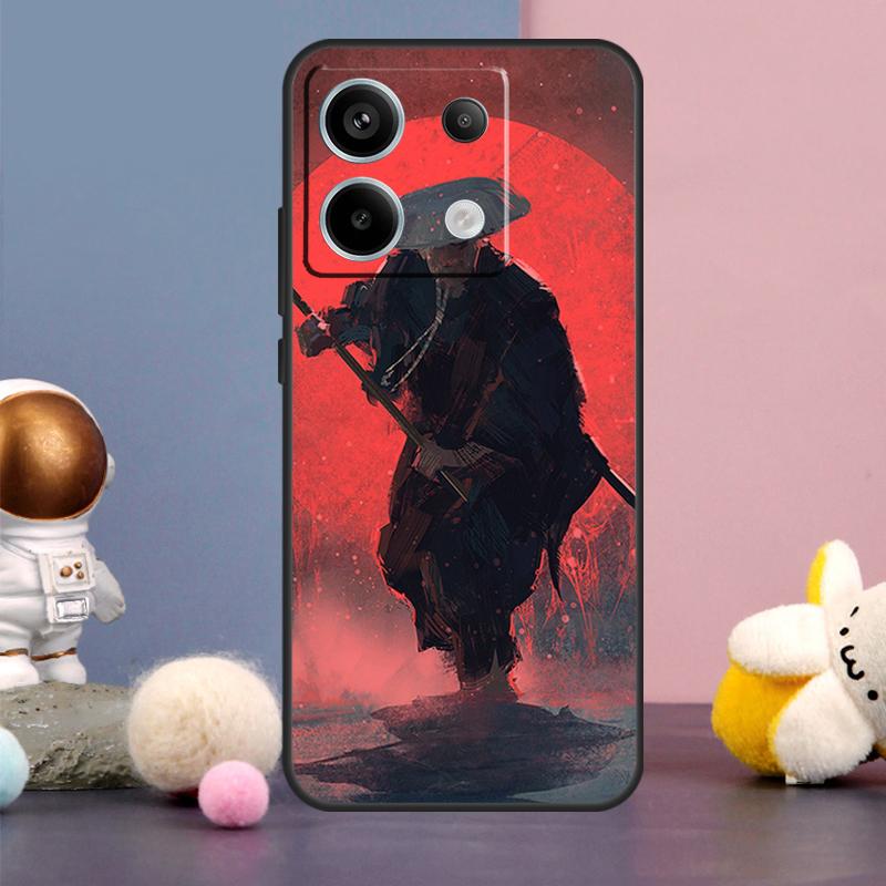 Japan The Samurai Ninja Case For Xiaomi Redmi Note 14 13 9 10 11 12 15 Pro Plus Redmi 15 15C 14C 10C 12C 13C Cover