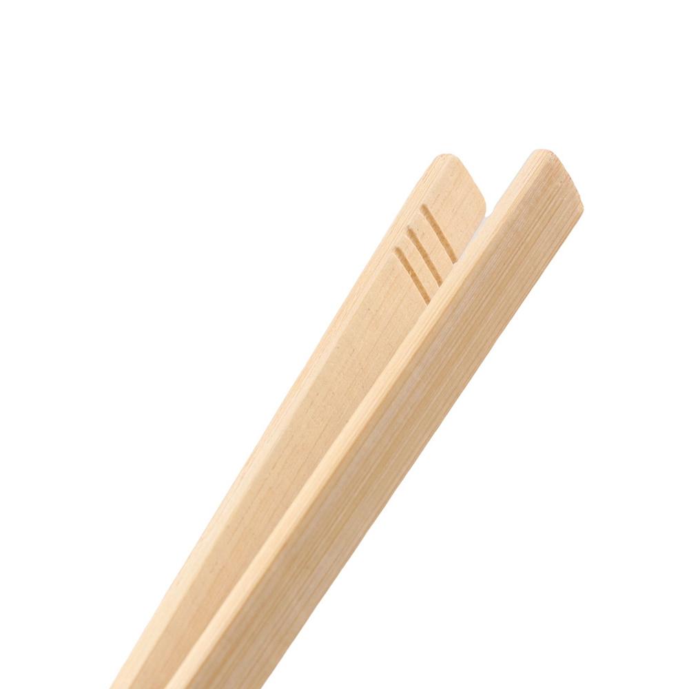1PC Wood Bamboo for Fruit Cake Candy Reusable Non-slip Bread Tongs Salad Tongs Tea Clip Food Clip
