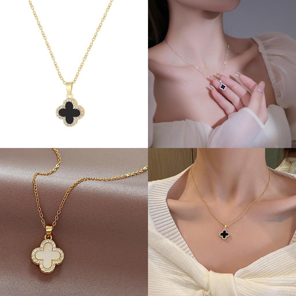 Trendy Clover Sweater Necklace Chic And Unique Suitable For Women