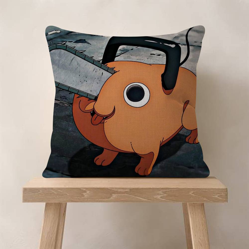 

ANIME Chainsaw Man PPochita Cushion Cover 30x50 Polyester Sofa Cushions Decorative Throw Pillows Home Decoration Pillowcover 30x30cm