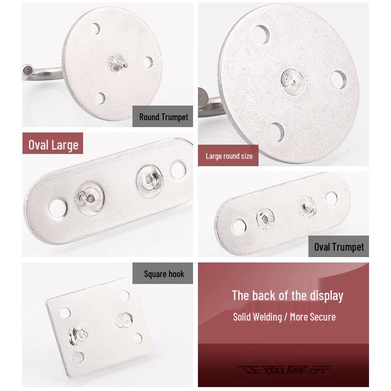 Stainless Steel U-Shaped Hanging Hook for Ceiling, Balcony, Plants, Sandbags, Fans, Clothes