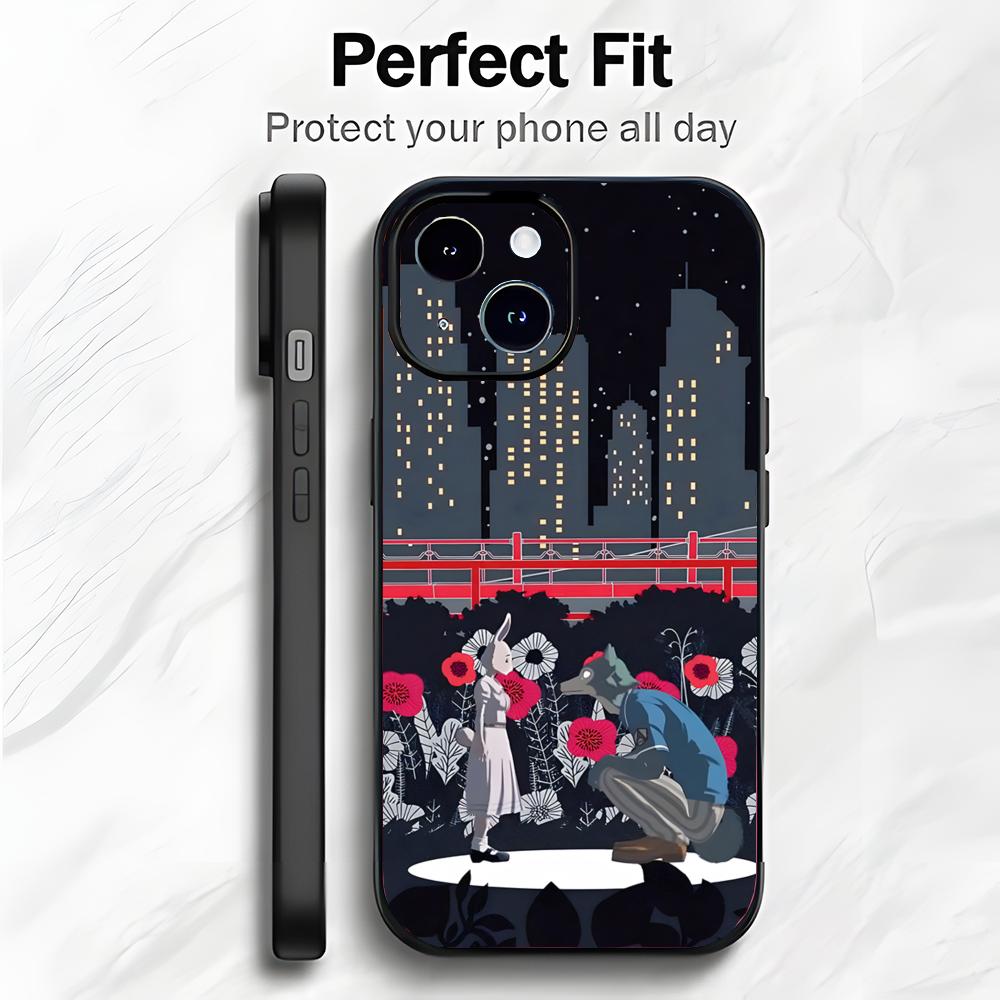 Stylish Japanese Anime B-Beastars Couple Phone Case Phone Case Soft Packaging Lightweight For iPhone17 16 15 14 13ProMax