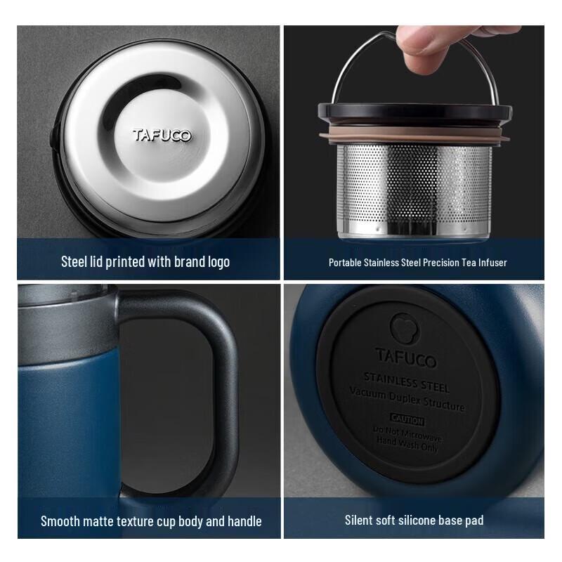 TAFUCO 316 Stainless Steel Insulated Tea Mug