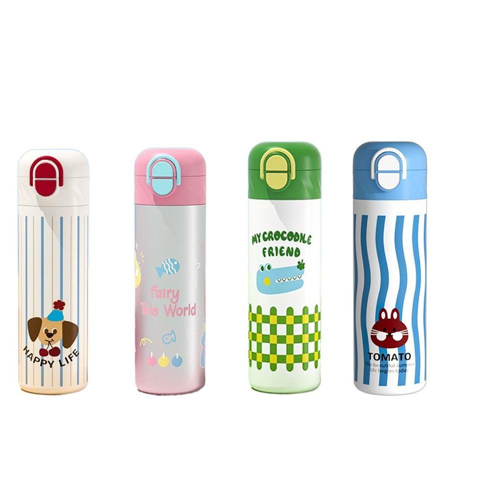 316 Stainless Steel Vacuum Flask 460ml Thermos Water Bottle Cartoon Insulation Cup  Student