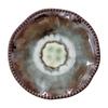 High-Value Kiln-Changed Bead Edge Ceramic Plate, Retro Style Tableware Plate Plate, Special-Shaped Plate, Household Vegetable Plate, Salad Plate.