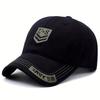 Outdoor Men'S Camouflage Hat Trendy Embroidered Baseball Cap Uv Protection Sun Hat Peaked Cap Military Cap For Fishing Hiking