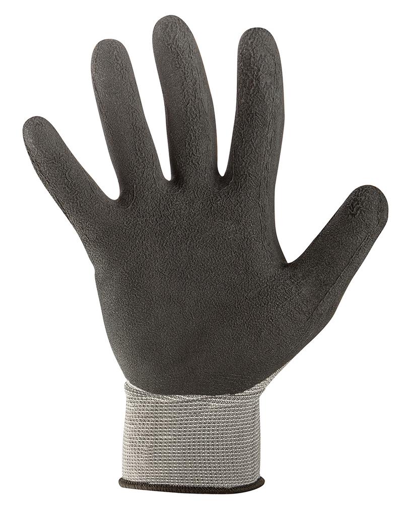 Work gloves, latex-coated polyester (foam), 3141X, size 8