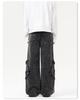 XXBRO Men's High-Street Retro Stitching Wasteland Wide-Leg Pants Jeans
