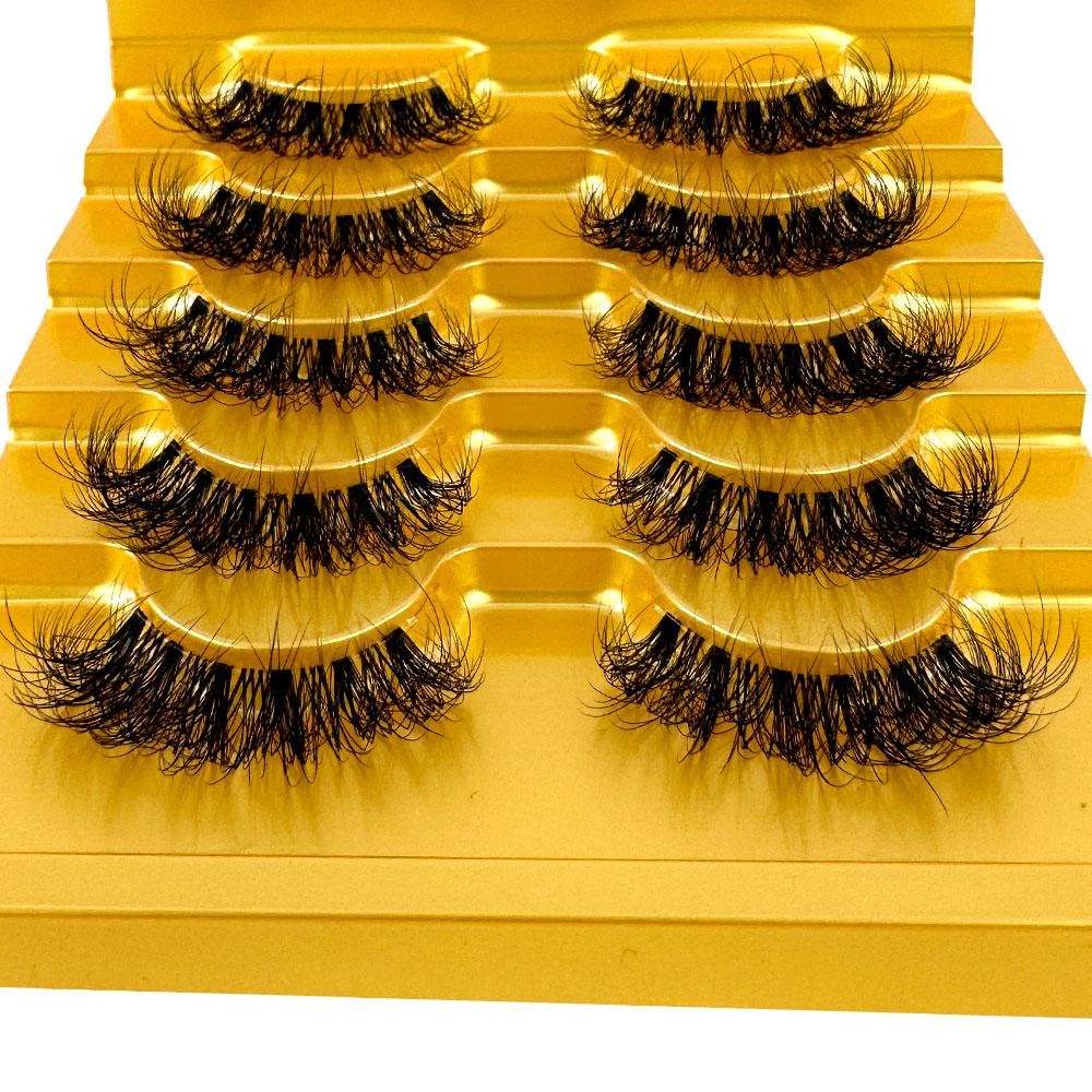 Segmented Lashes Manga Lashes 3D Clear Band Lashes Natural Look Wispy Mink Eyelashes Fluffy Cat Eye Lashes Individual Eyelashes