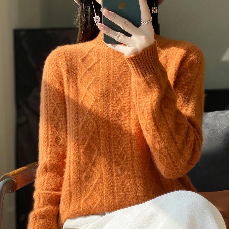 2005 New Wool Knit Sweater - Thickened Autumn/Winter Versatile Base Layer