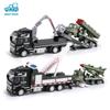 Morytrade Truck and Trailer Set of 2, Toy Car Crane (Rocket Missile)