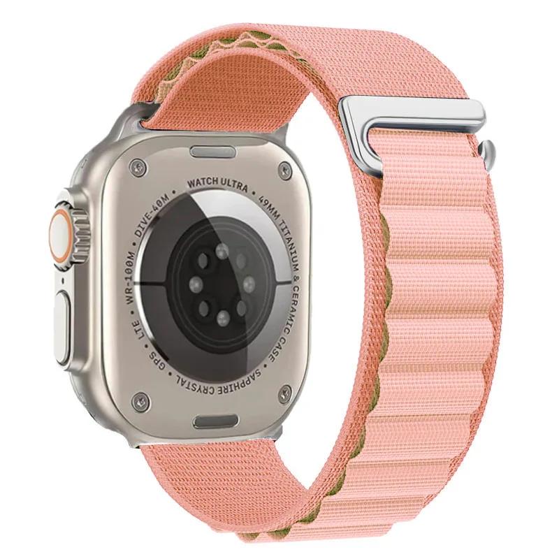 Alpine Loop Strap For Apple Watch Ultra 3 Band 49mm 11 10 9 8 7 46mm 42mm 45mm 41mm Nylon Sport Bracelet iWatch 6 5 SE 44mm Belt